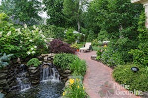 Landscape Design with Waterfall