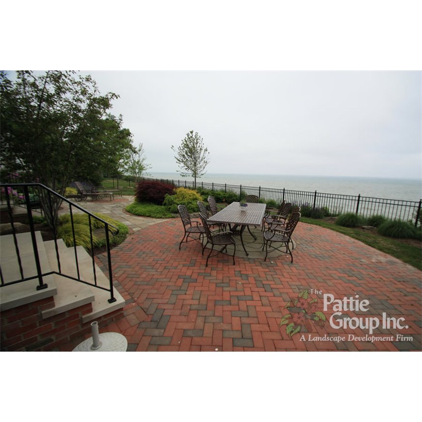 Backyard Patio Overlooking Water