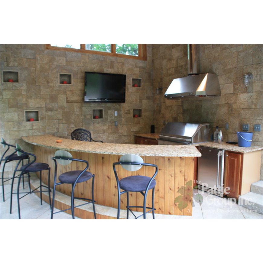 Outdoor Bar with Television